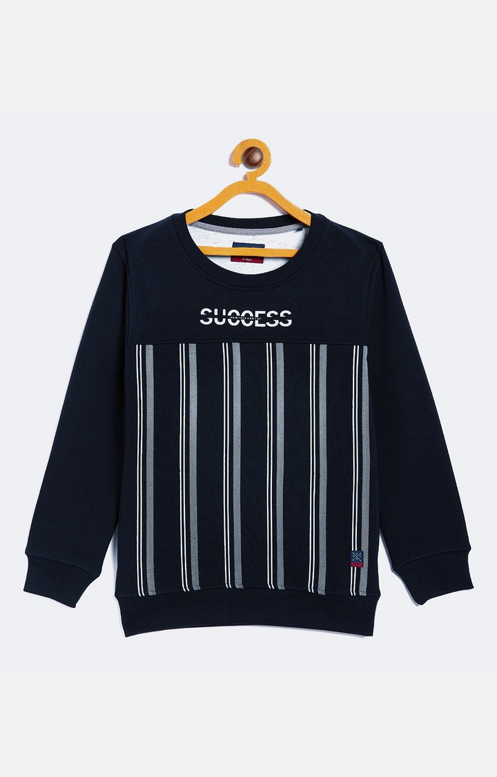 Blue Printed Sweatshirts