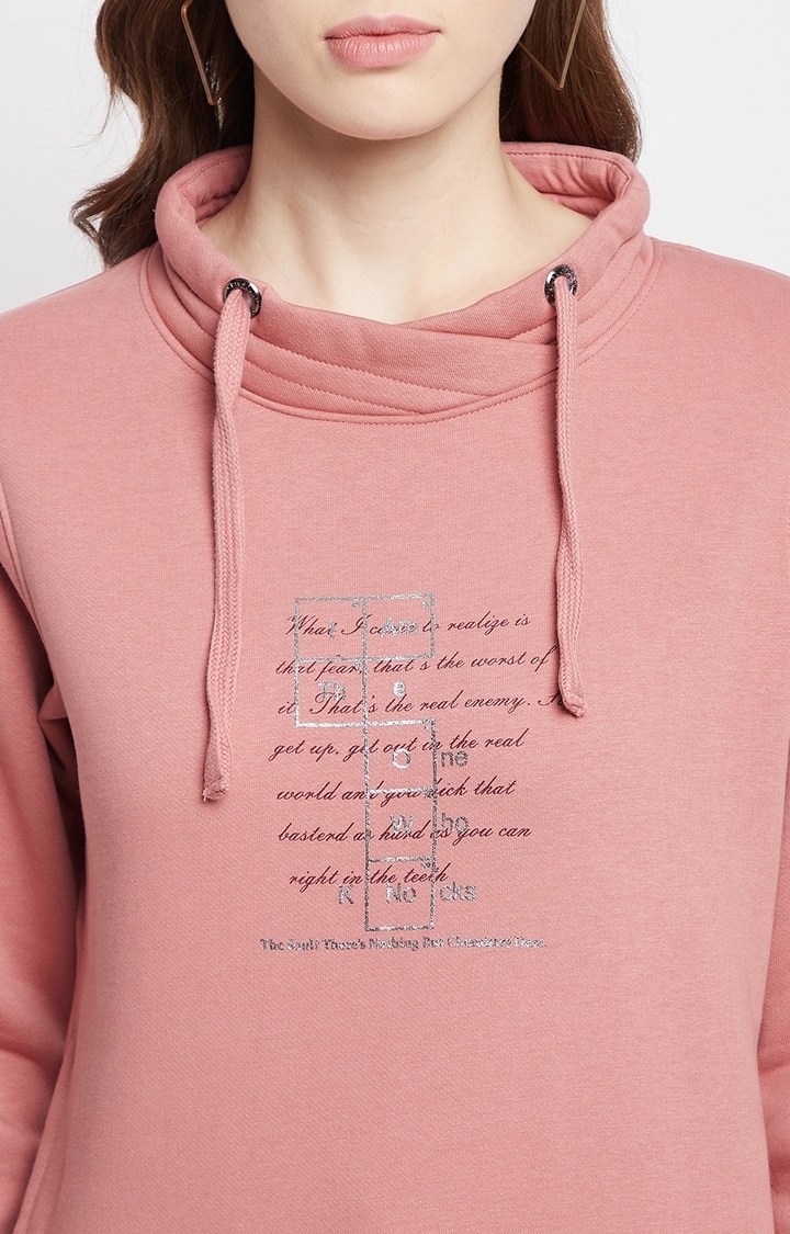 Crimsoune Club | Pink Printed Sweatshirts 6