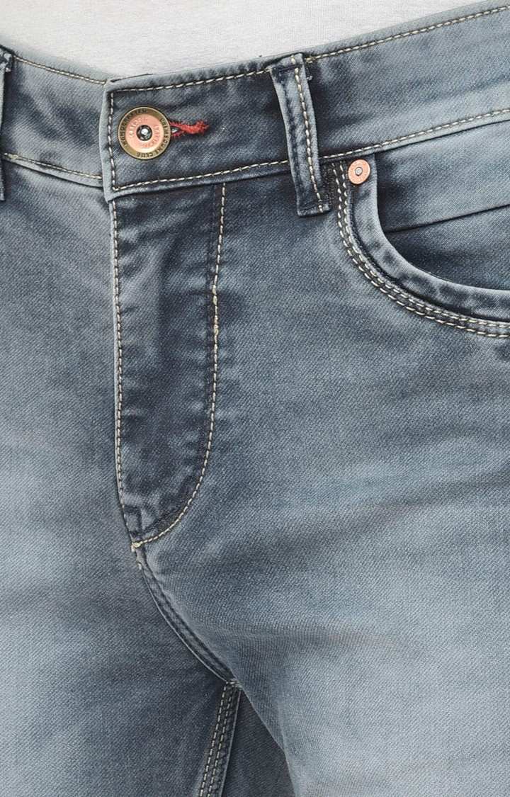 Blue Solid Jeans