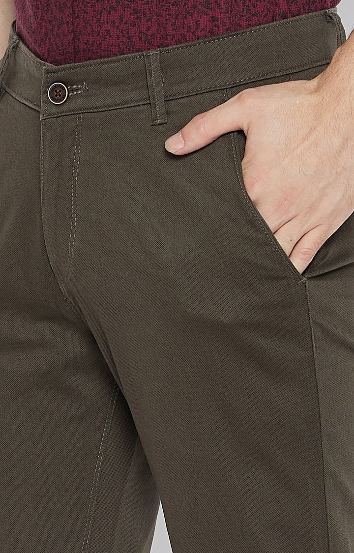 Crimsoune Club | Olive Solid Trousers 5