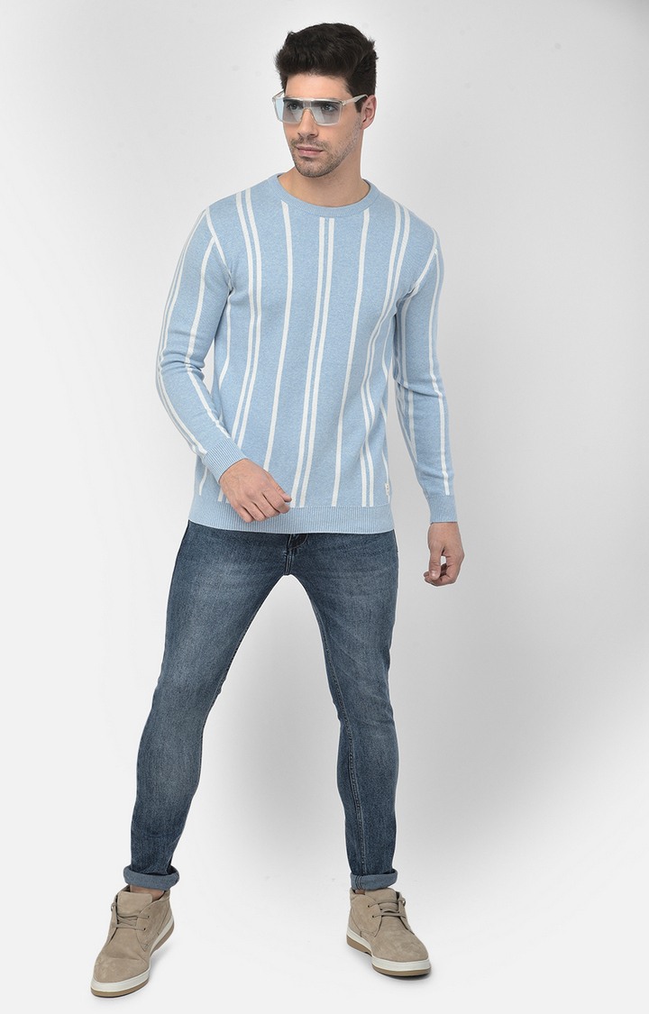 Blue Striped Sweaters