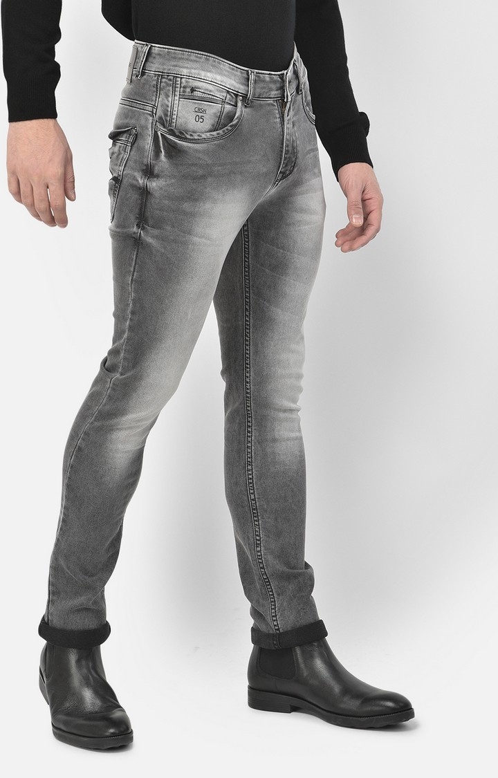 Crimsoune Club | Gery Solid Jeans 4