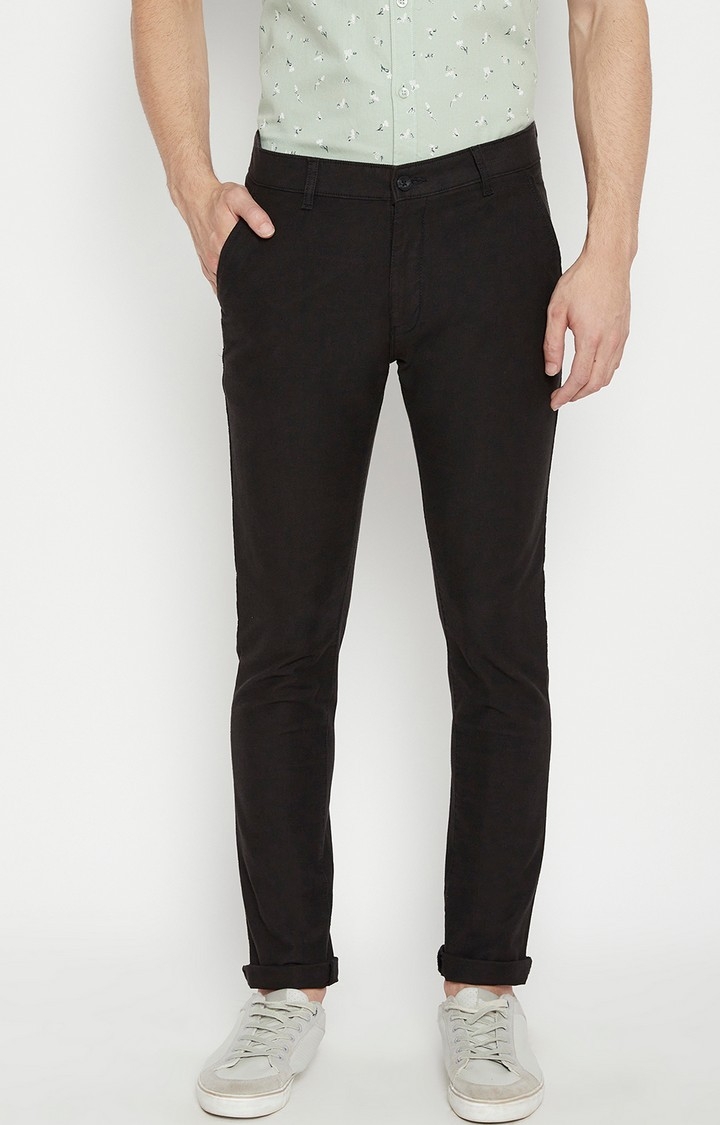 Crimsoune Club | Black Solid Trousers 0