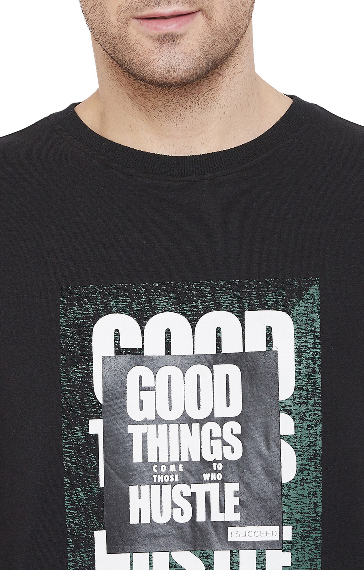 Black Printed Sweatshirts