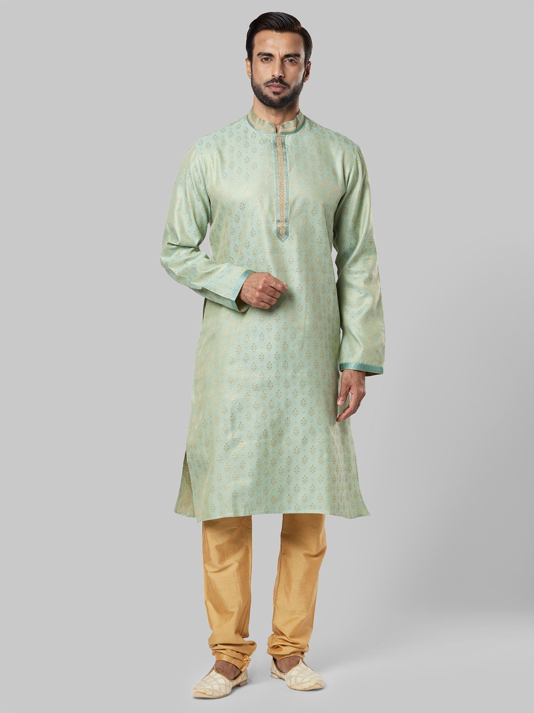 Stylish Raymonds Kurta Raymond Medium Green Kurta Set