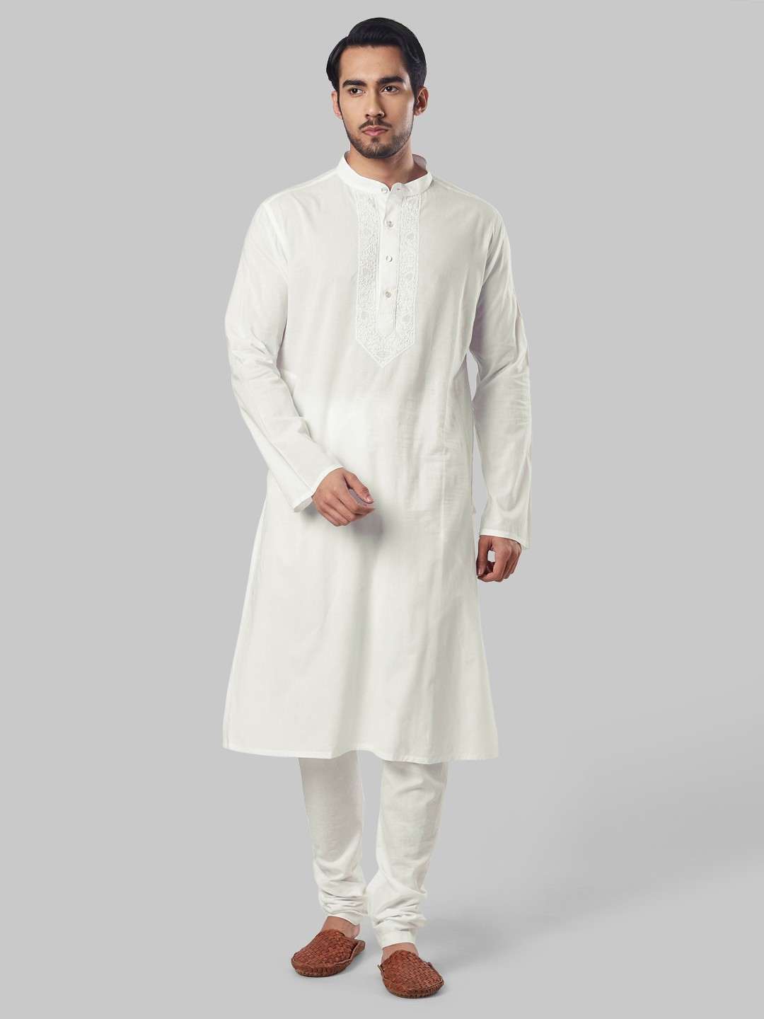Raymond kurta pajama white sales