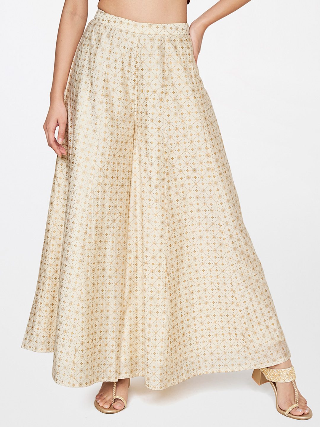 Global Desi Off White Sharara
