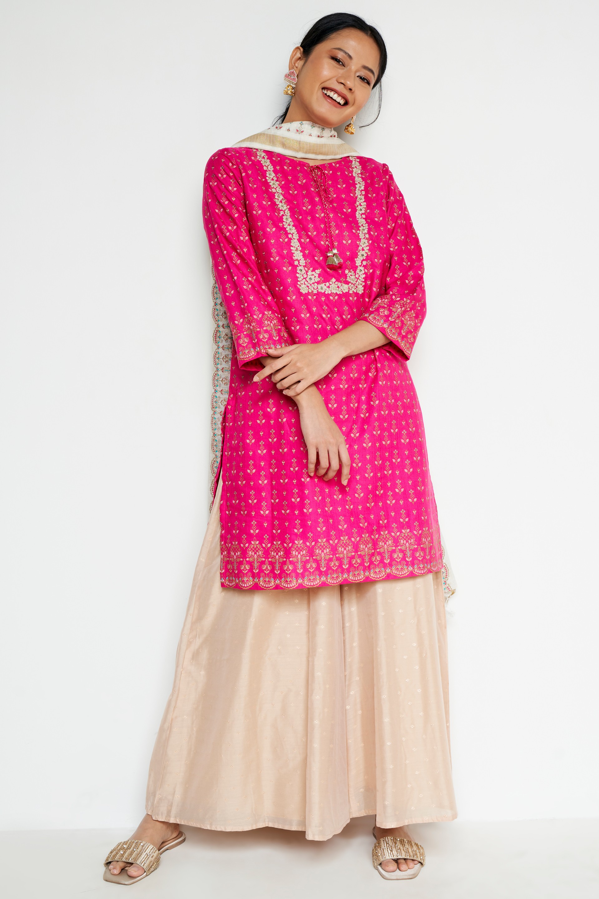 Global Desi Hot Pink Set-3