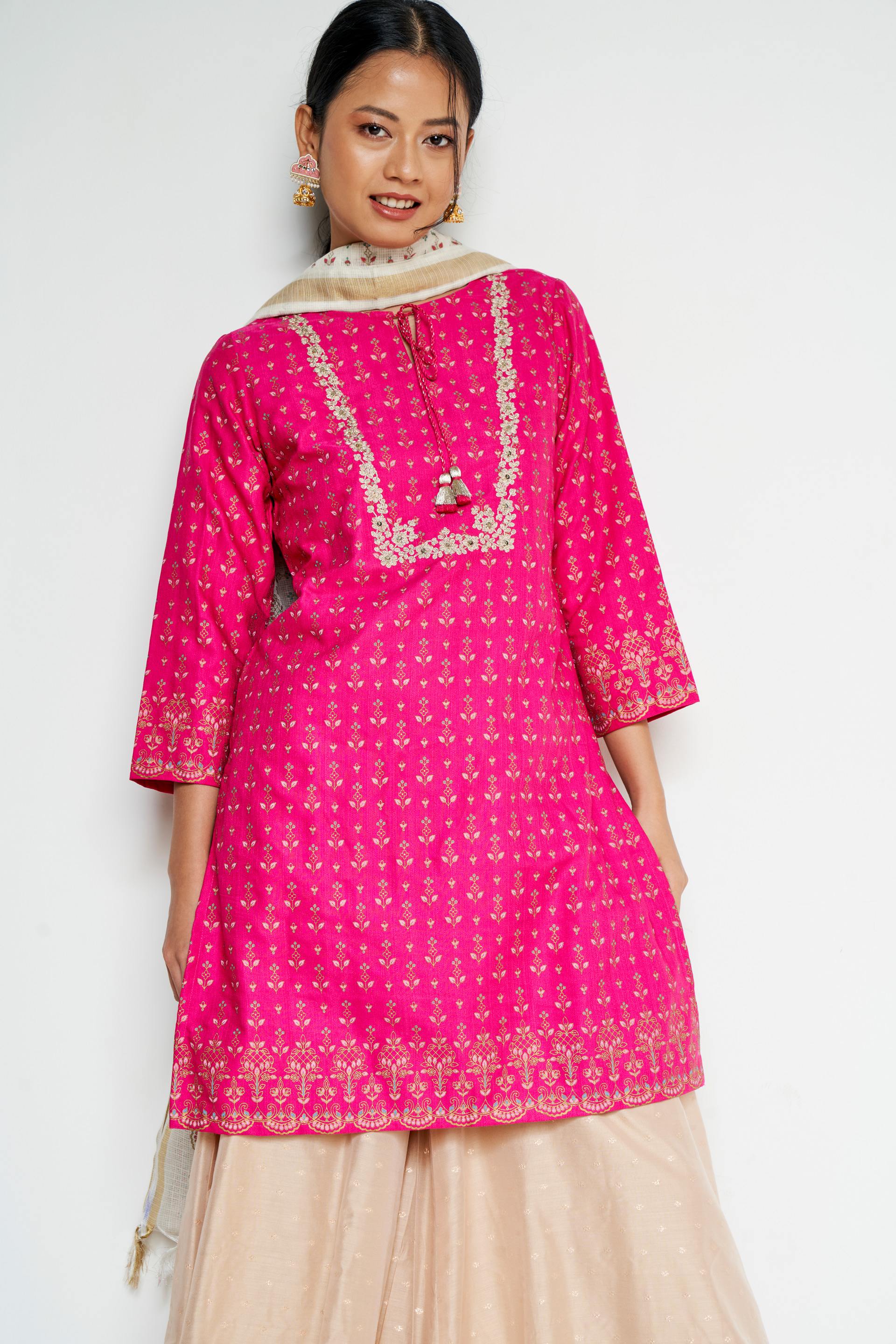 Global Desi Hot Pink Set-3