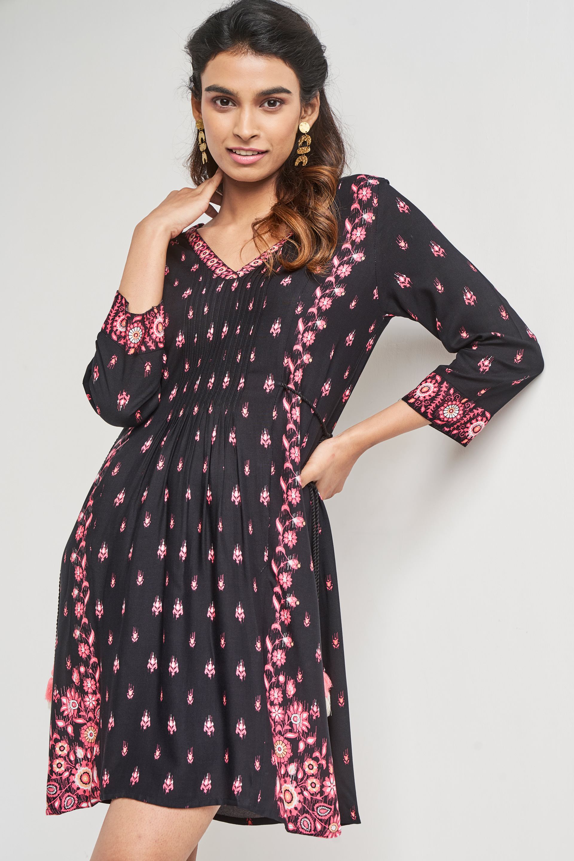 Gd Flared Blak Tunic