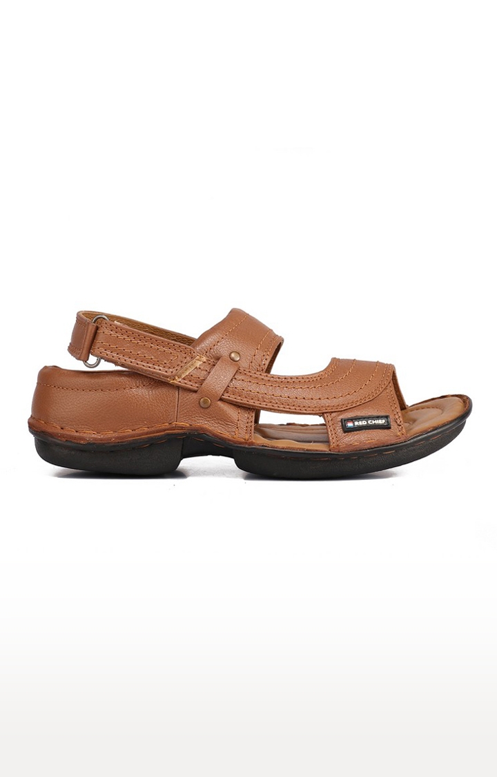 RED CHIEF - Men's Brown Leather Sandals