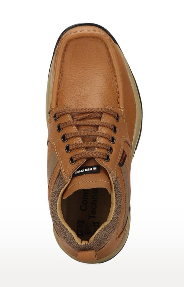 RED CHIEF | Men's Brown Leather Casual Lace-ups 3