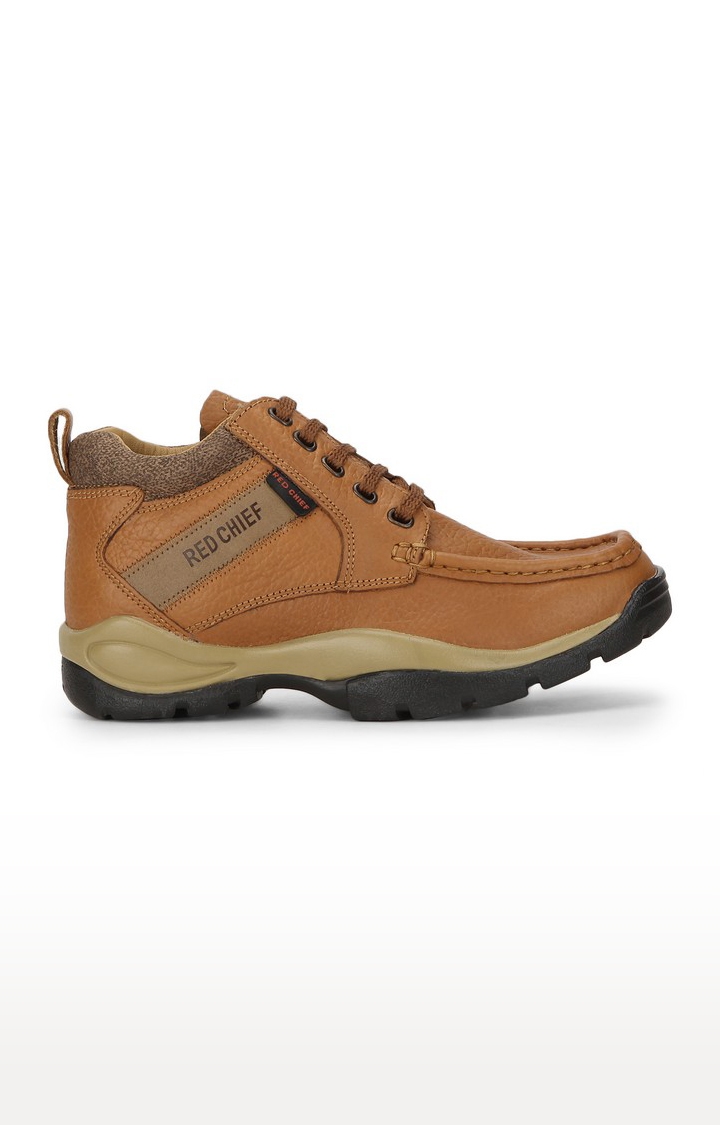 RED CHIEF | Men's Brown Leather Casual Lace-ups 1
