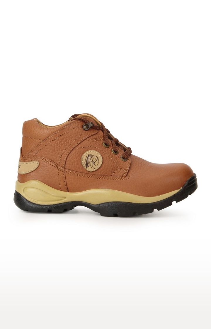 RED CHIEF | Men's Brown Leather Casual Lace-ups 1