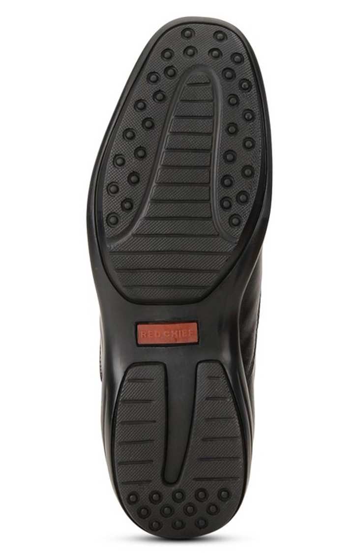 Men's Black Leather Formal Slip-ons