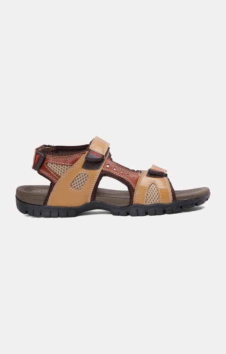 RED CHIEF | Men's Brown Leather Sandals 1