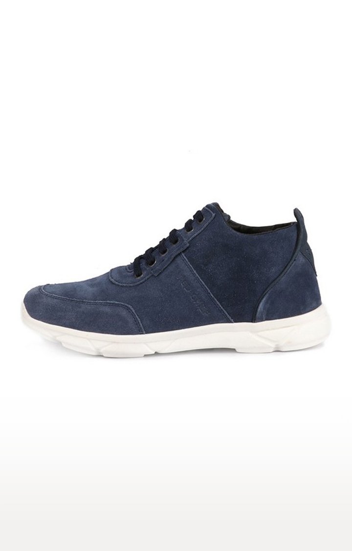 RED CHIEF | Men's Blue Leather Casual Lace-ups 1