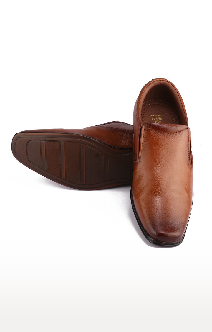 RED CHIEF | Men's Brown Leather Formal Slip-ons 4