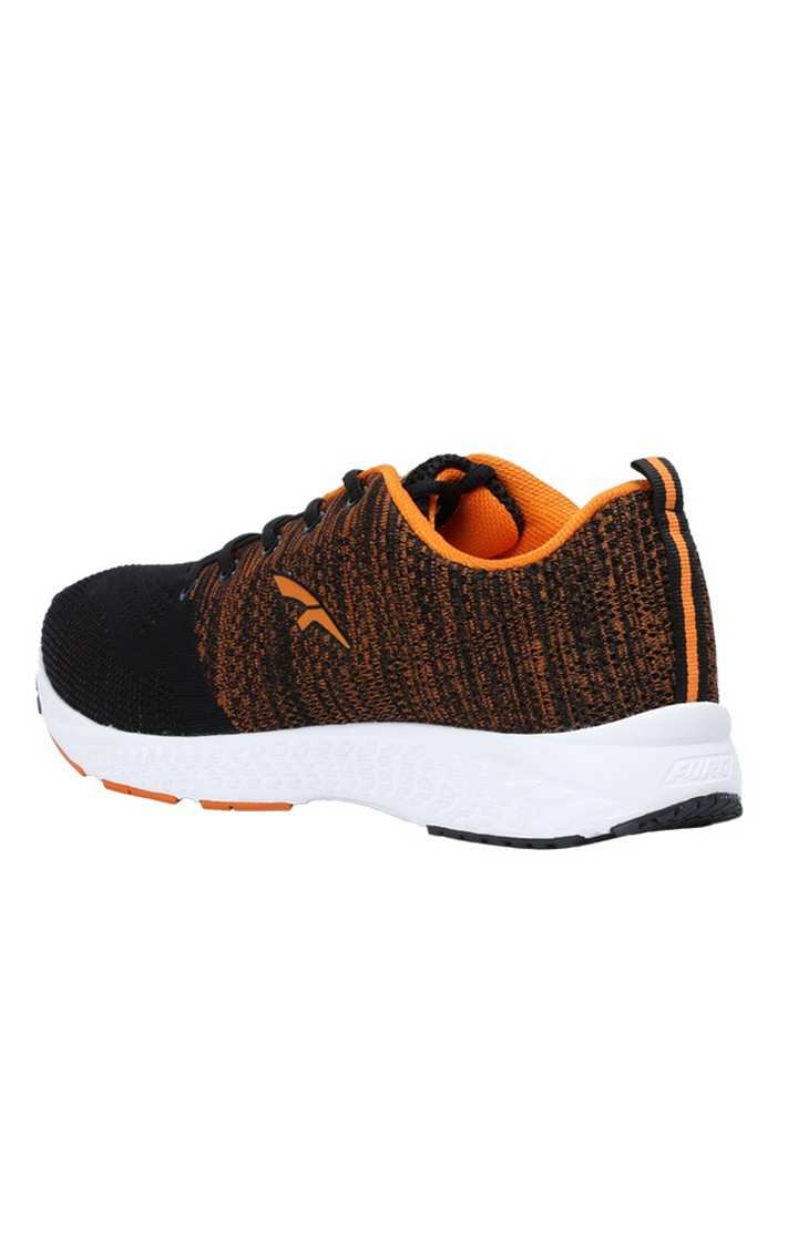 Men's Black and Orange Running Shoes
