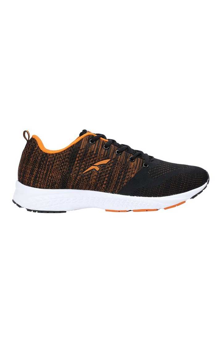 Men's Black and Orange Running Shoes