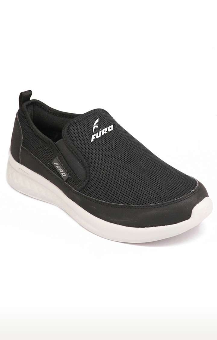 Men s Black Synthetic Casual Slip on Shoes