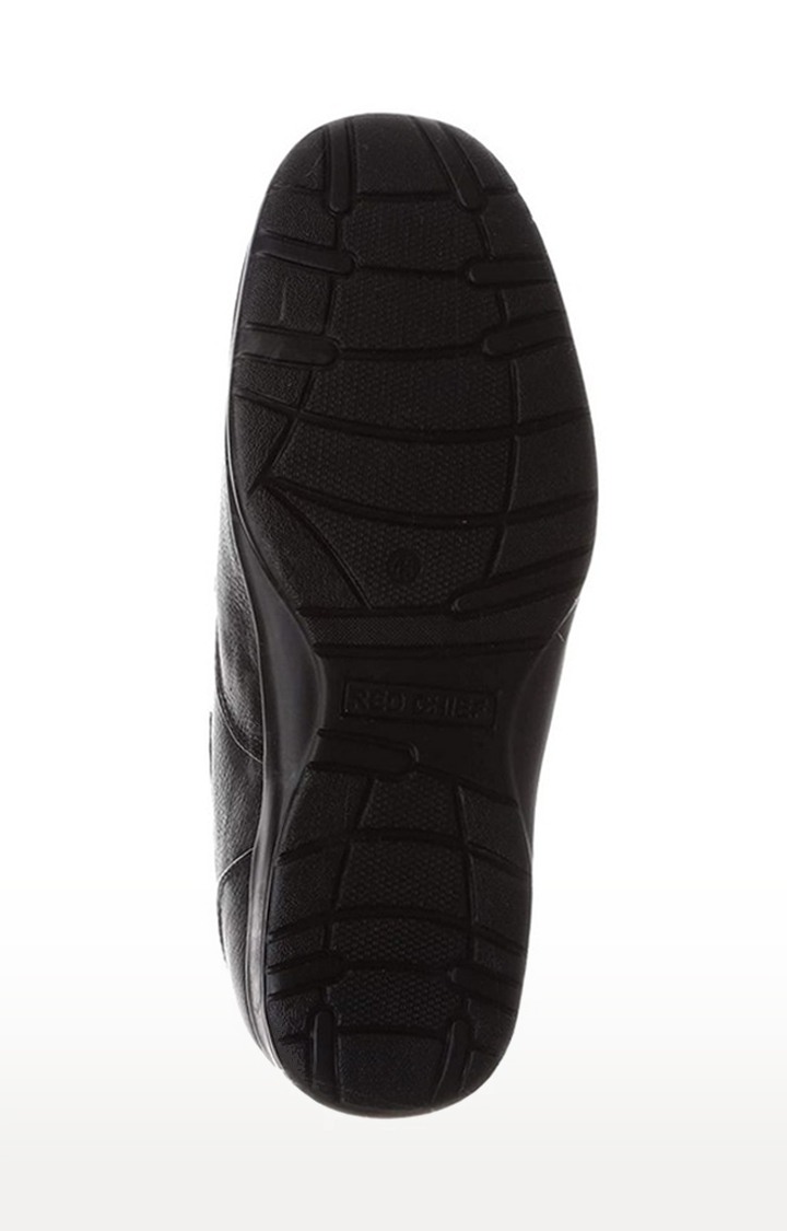 Men's Black Leather Formal Slip-ons