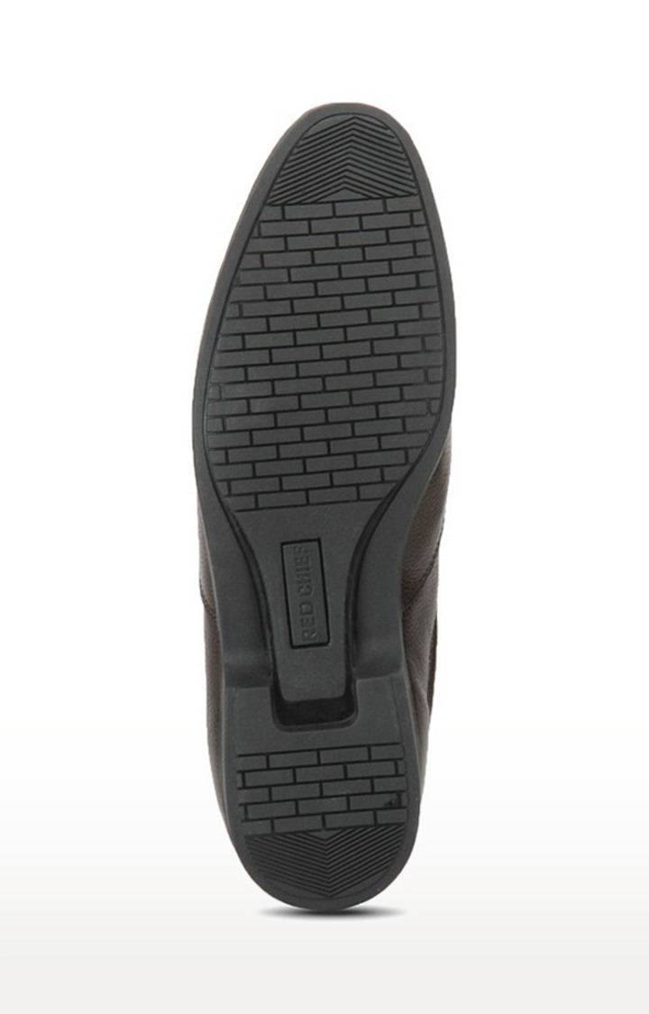 Men's Brown Leather Formal Slip-ons