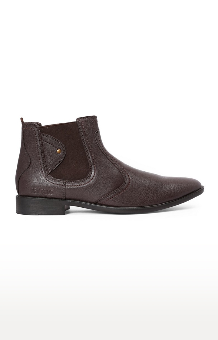 RED CHIEF | Men's Brown Leather Boots 1