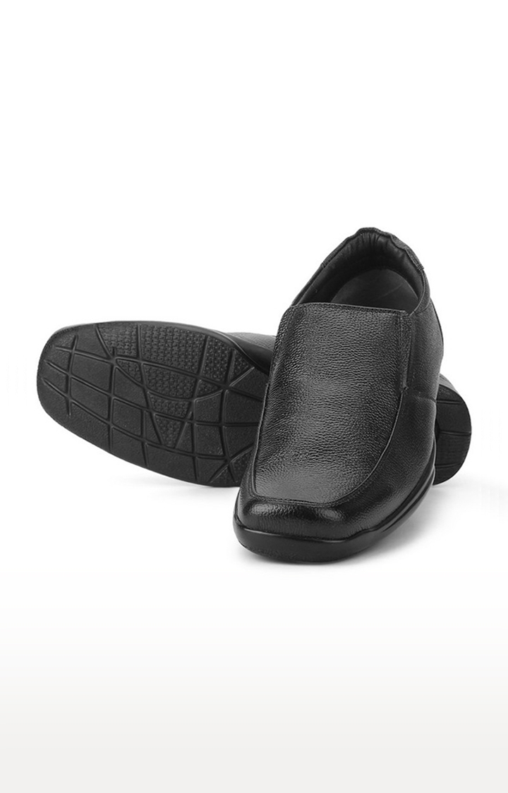 RED CHIEF | Men's Black Leather Formal Slip-ons 6