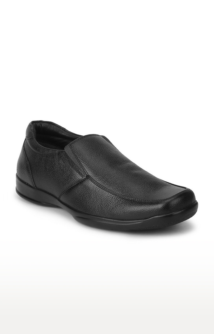 RED CHIEF | Men's Black Leather Formal Slip-ons 0