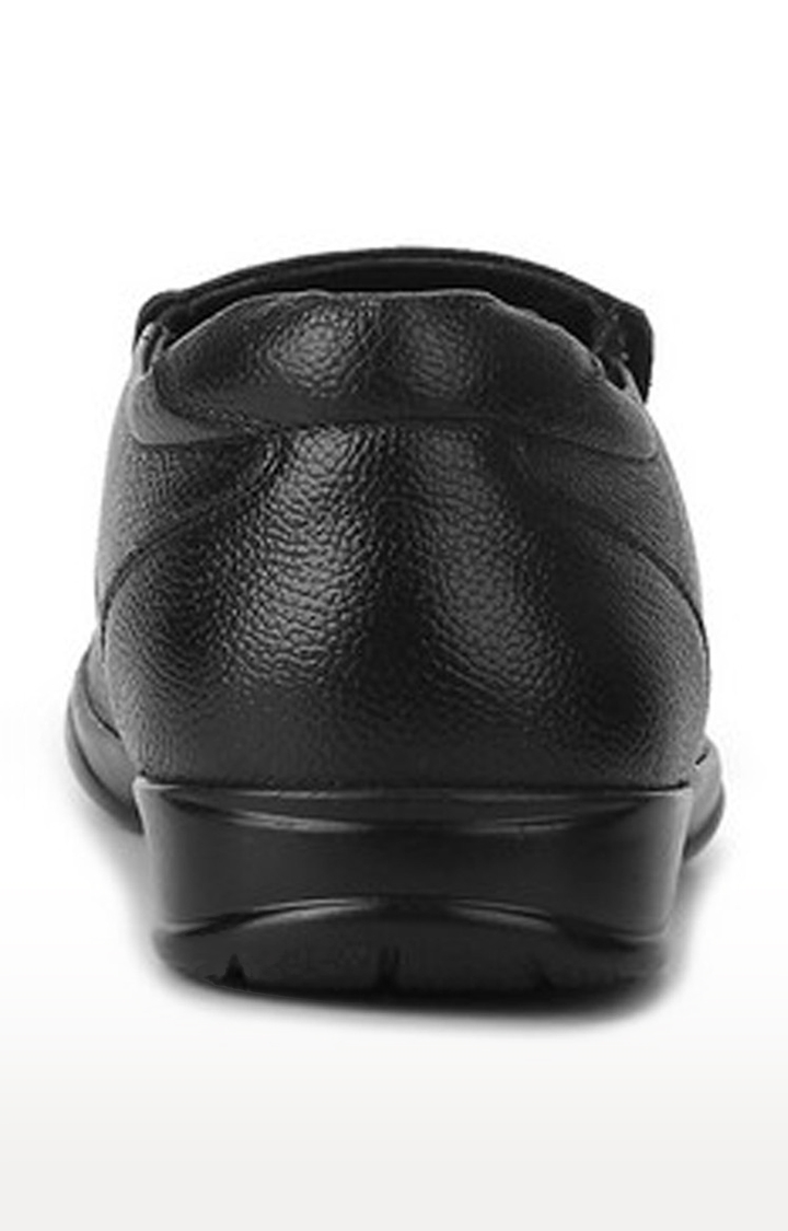 RED CHIEF | Men's Black Leather Formal Slip-ons 3