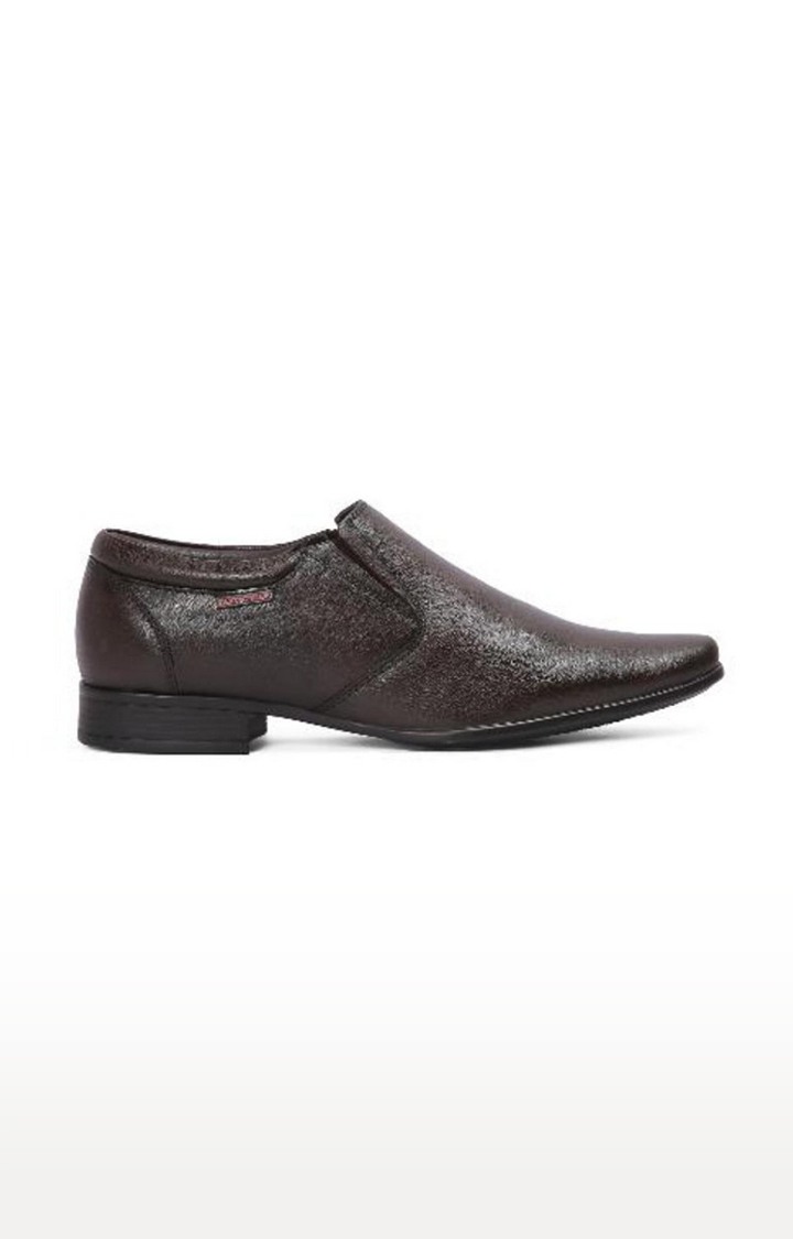 Men's Brown Leather Formal Slip-ons