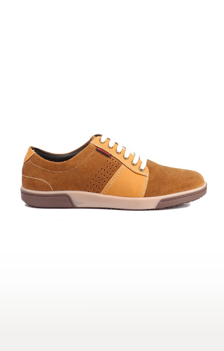 RED CHIEF | Men's Brown Leather Sneakers 1