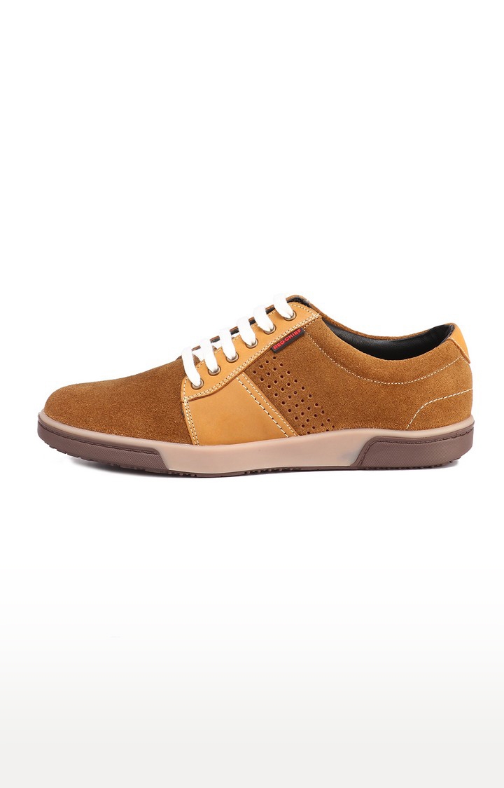 RED CHIEF | Men's Brown Leather Sneakers 2