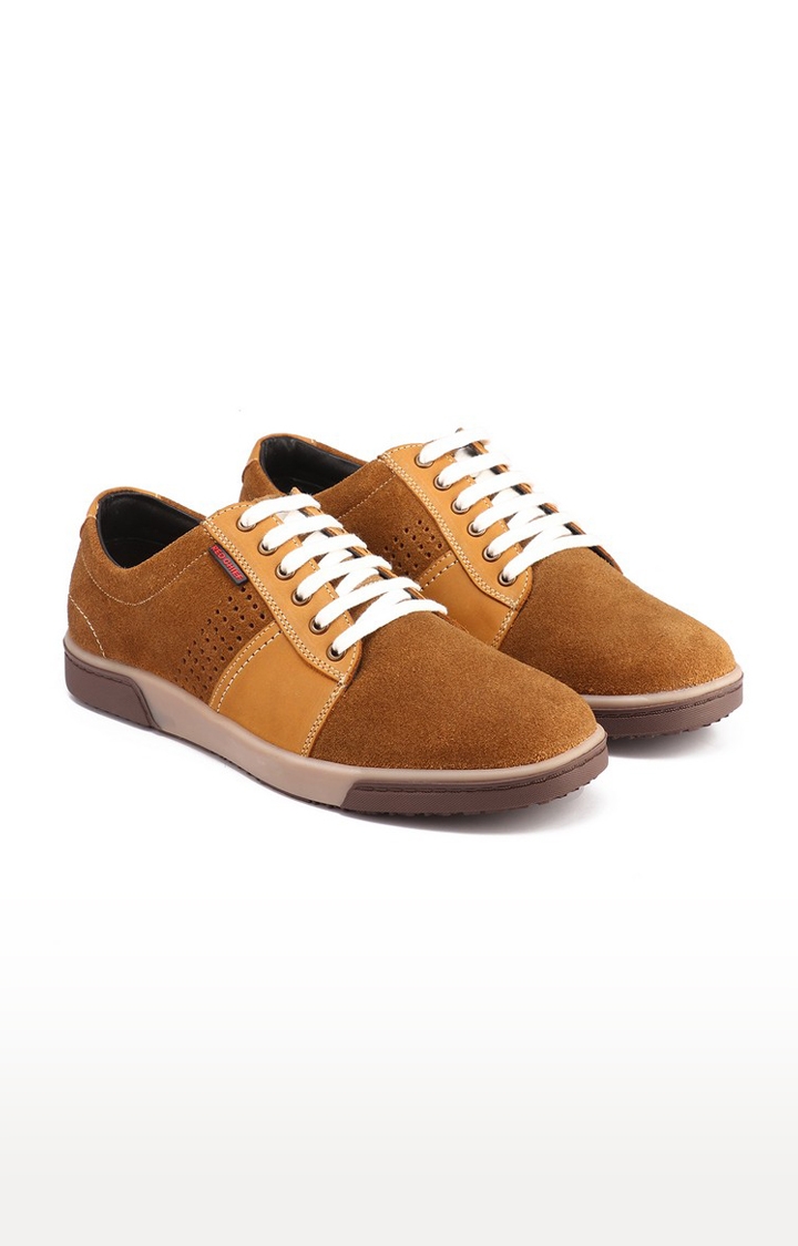 RED CHIEF | Men's Brown Leather Sneakers 0