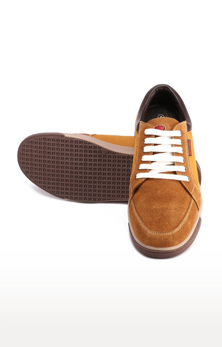 RED CHIEF | Men's Brown Leather Sneakers 4