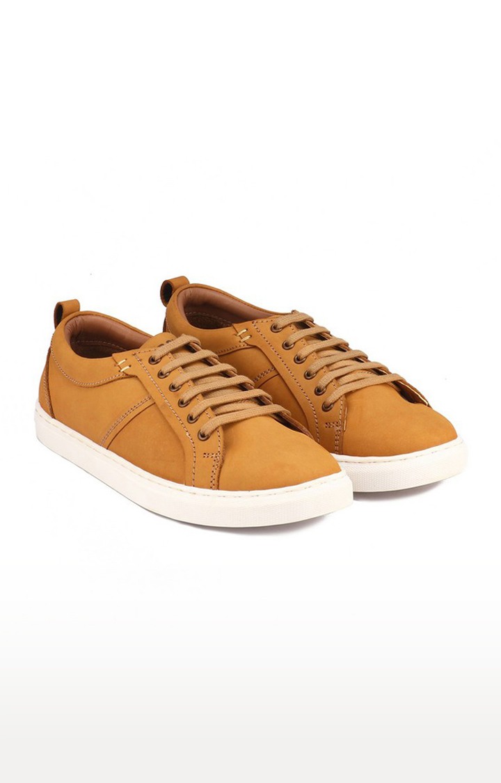 Men's Brown Leather Sneakers