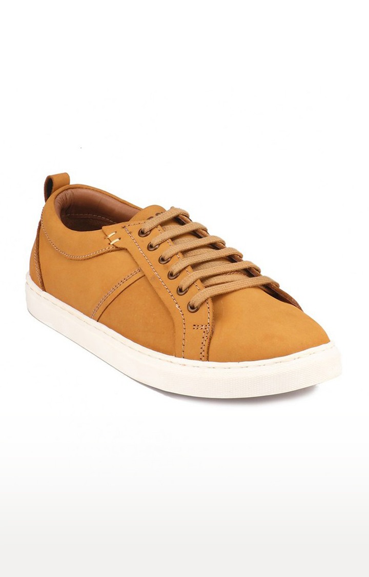 Men's Brown Leather Sneakers