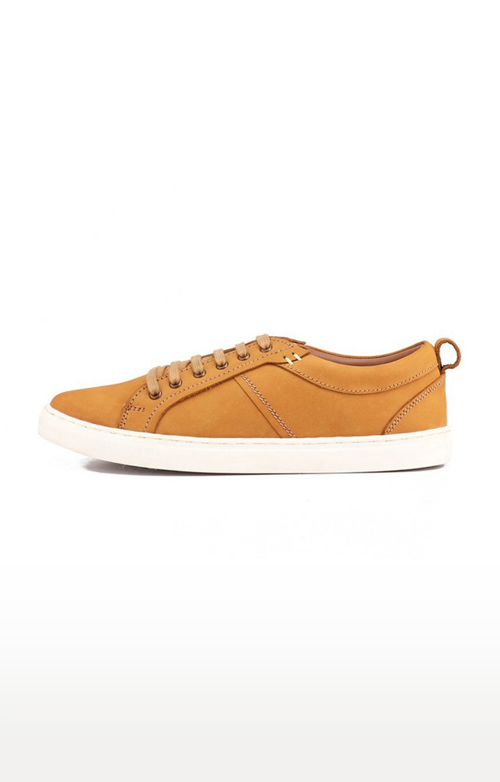 Men's Brown Leather Sneakers