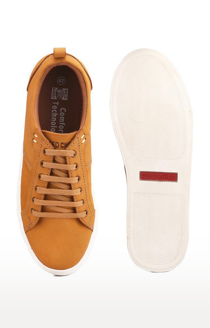 Men's Brown Leather Sneakers