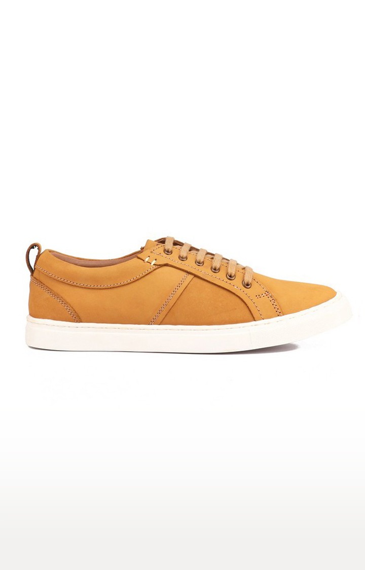 Men's Brown Leather Sneakers