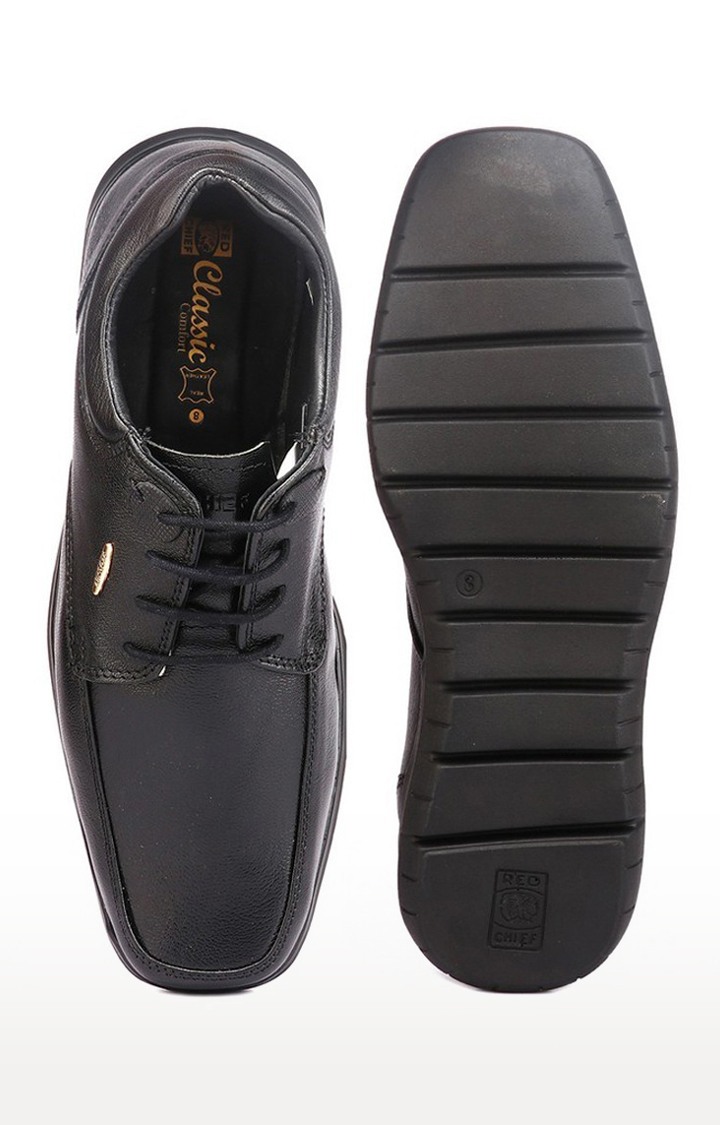 Men's Black Leather Formal Lace-ups