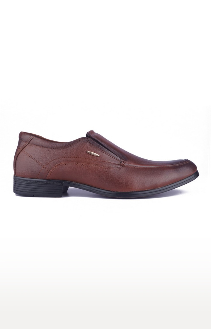 RED CHIEF | Men's Brown Leather Formal Slip-ons 1
