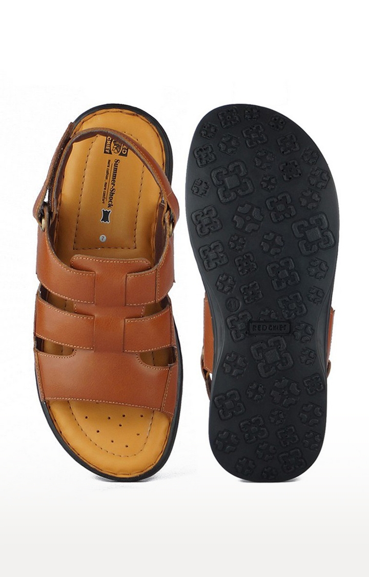 Men's Brown Leather Sandals