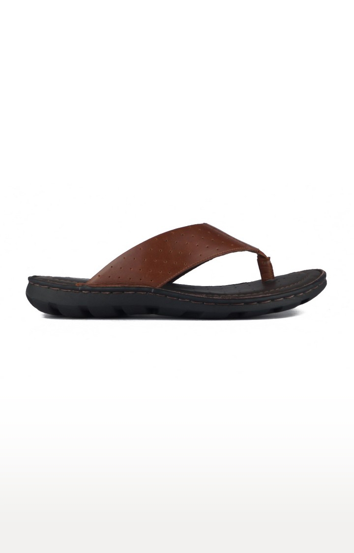 RED CHIEF | Men's Brown Leather Sandals 1