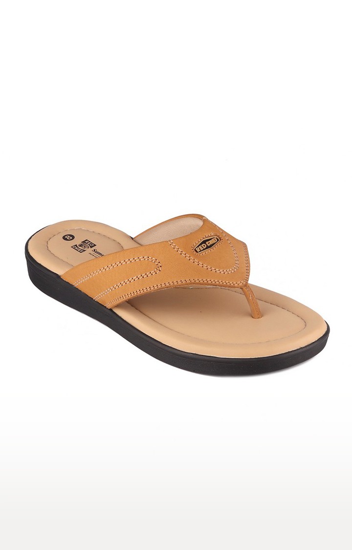 Red chief men's leather slippers top