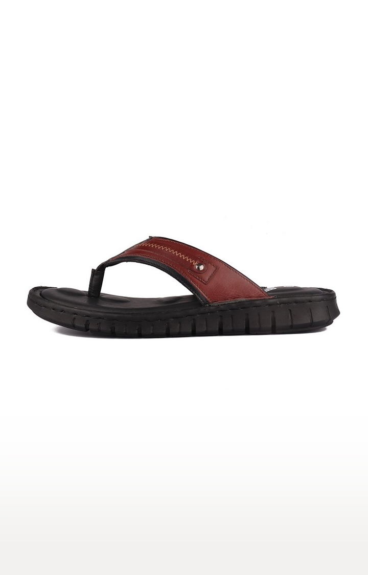 RED CHIEF | Men's Black Leather Slippers 1