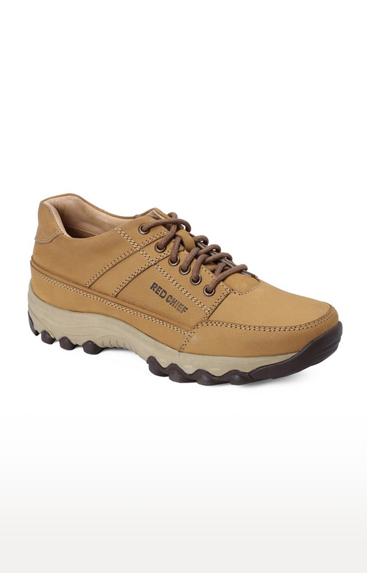 RED CHIEF | Men's Brown Leather Casual Lace-ups 0
