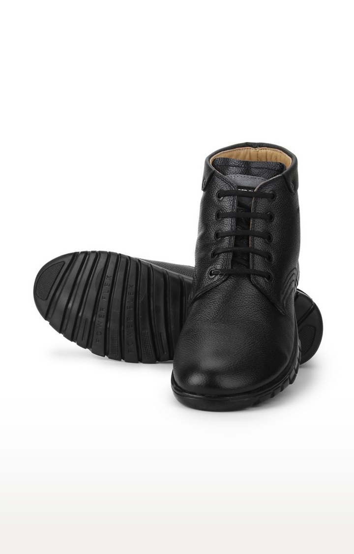 RED CHIEF | Men's Black Casual Lace-ups 4