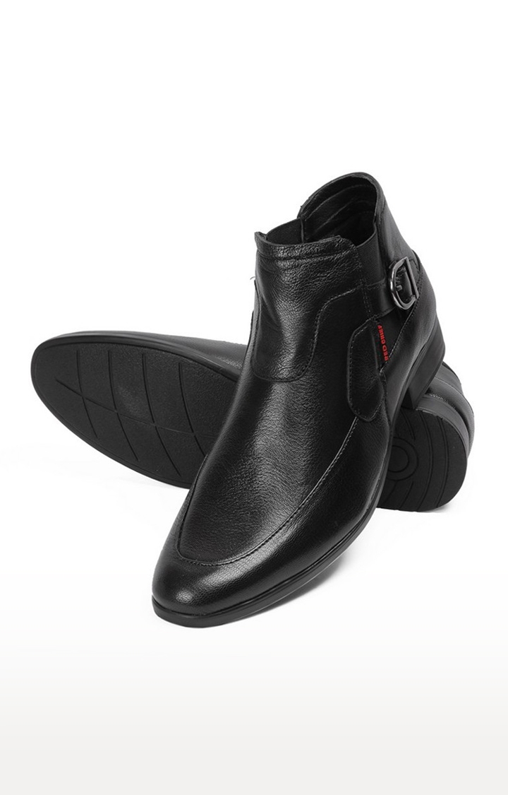 RED CHIEF | Men's Black Leather Boots 5